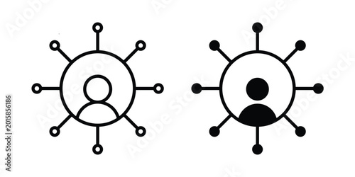 Tableau sur toile Stakeholders icon. thin line icon vectors