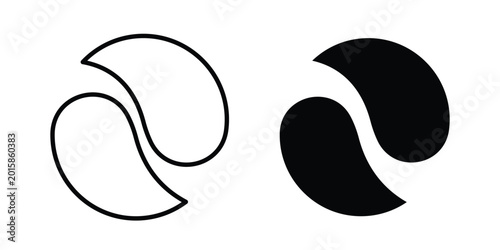 Photos Under the eye patches icon. thin line icon vectors