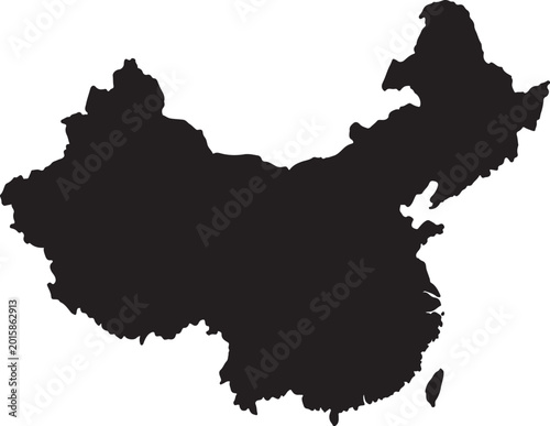 Cuadro en lienzo map of china