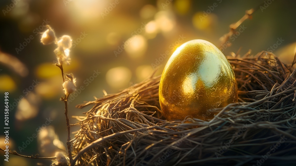 Obraz premium golden easter egg
