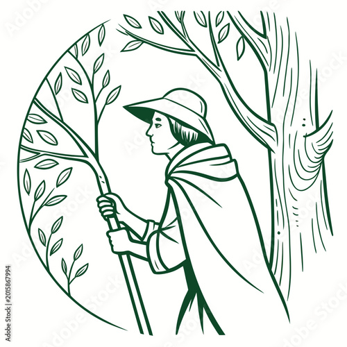 Foto Simple Forest Mage Chibi