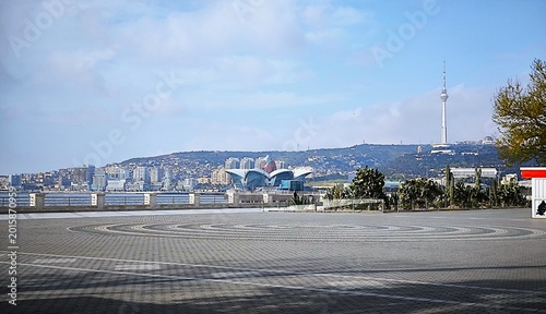 Photography Baku, Azerbaijan - April 19, 2026: Panorama of the Baku bay and city skyline