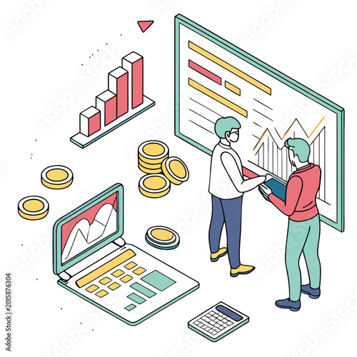 Vector Illustration Of Financial Investment Concept