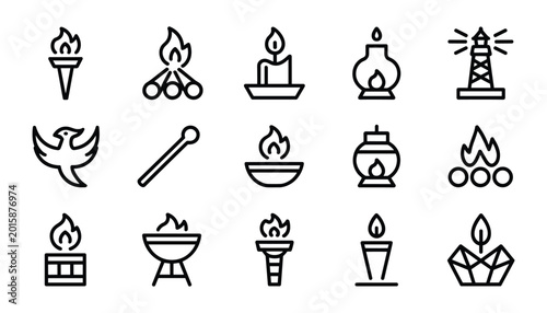Photos Memorial day remembrance icons of tributes candles flames and patriotic symbols