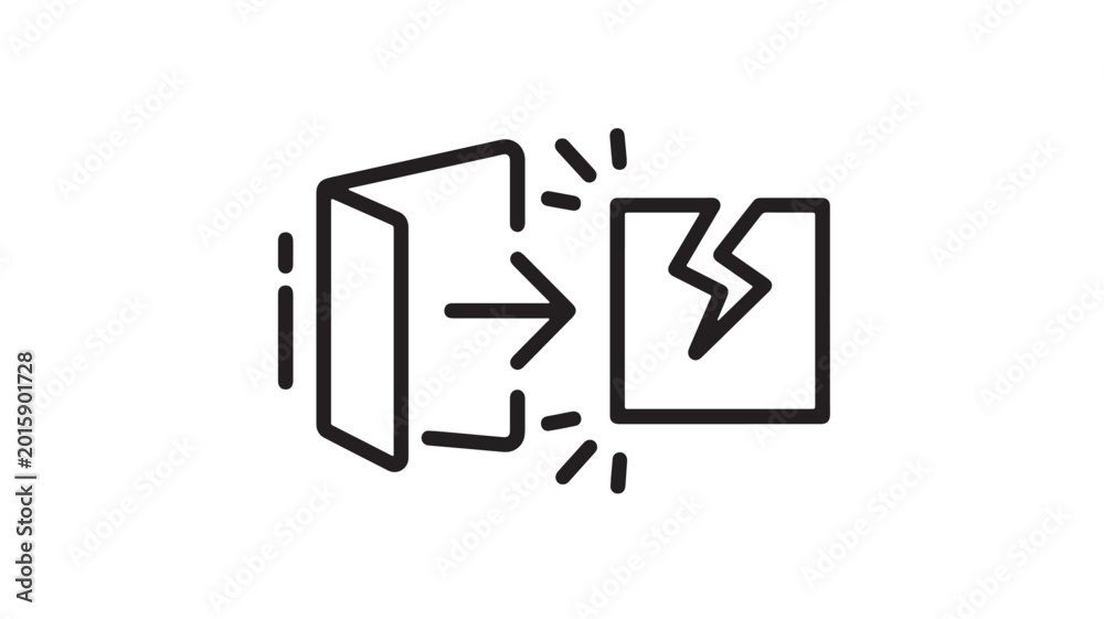 Obraz premium Document exchange icon with lightning effect and arrows showing fast data transfer between files in a minimal style