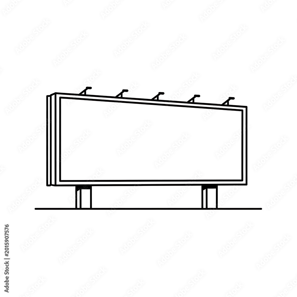 Obraz premium Blank Billboard Advertising Sign.