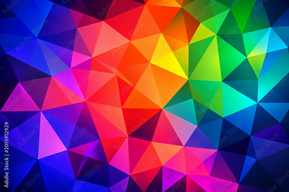 Obraz premium abstract colorful triangle background 