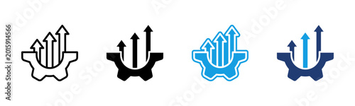 Photos Improvement icon multiple style collection