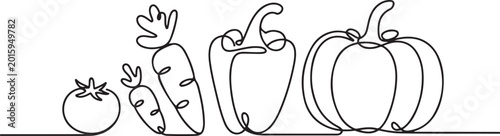 Foto Continuous one line drawing
