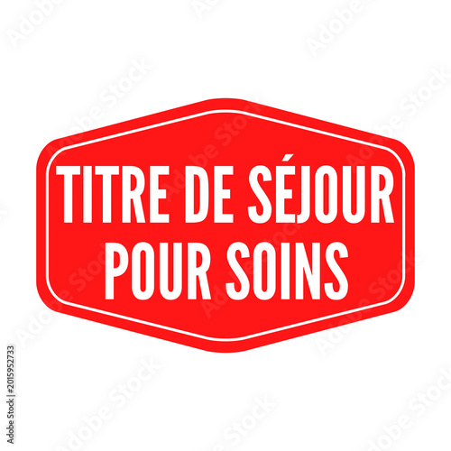 Tableau sur toile Symbole titre de séjour pour soins en France