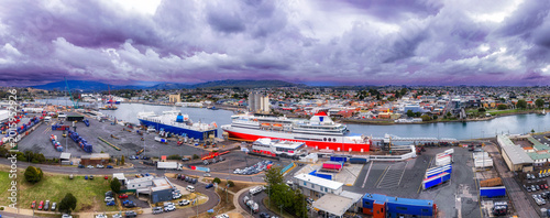 Canvas Print Tas Devonport ships pan