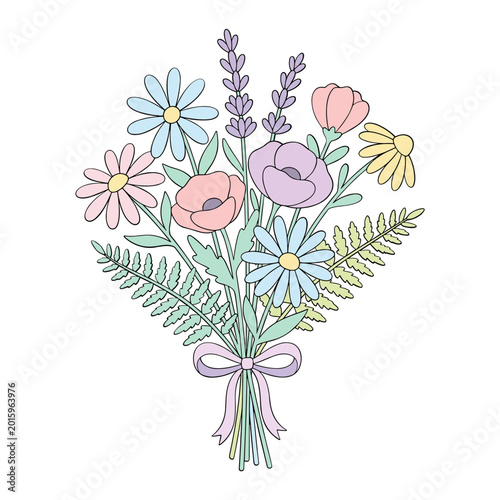 Whimsical Bouquet of Summer Flowers