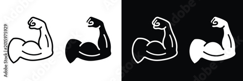 Bild auf Leinwand Muscle icon