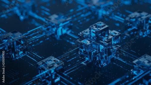 Big data technology data science analysis artificial intelligence generative ai deep learning machine learning algorithm neural flow network analytics  abstract futuristic background. 3d rendering.