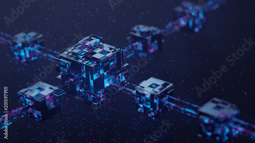 Big data technology data science analysis artificial intelligence generative ai deep learning machine learning algorithm neural flow network analytics  abstract futuristic background. 3d rendering.