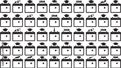Tableau sur toile Multiple black and white cameras.