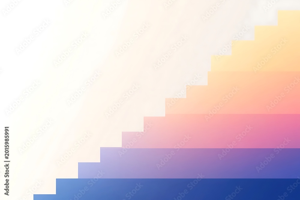 Fototapeta premium Abstract gradient steps