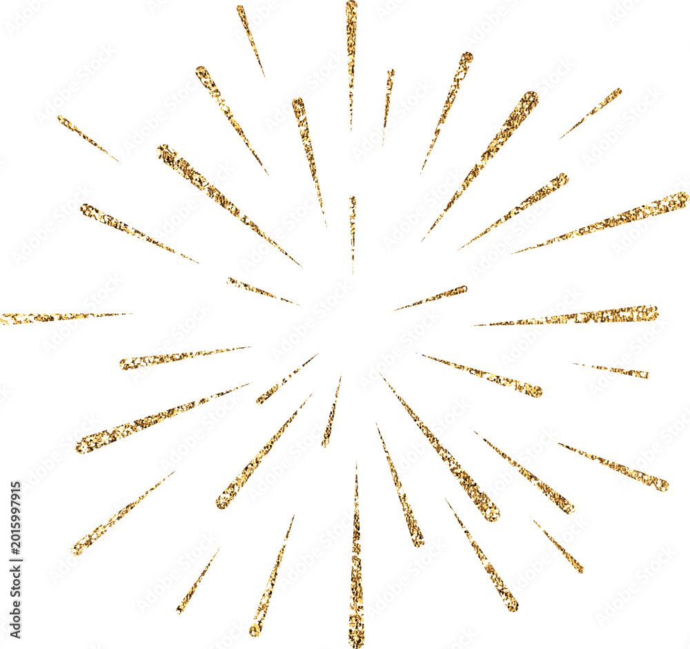 Fototapeta premium gold glitter firework explosion