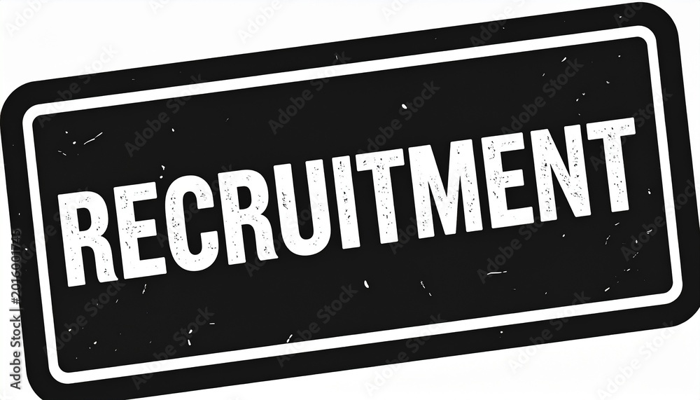 Fototapeta premium RECRUITMENT Stamp – Hiring & Employment Symbol
