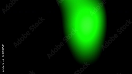 Green color light leaks animation video overlay. 4K video