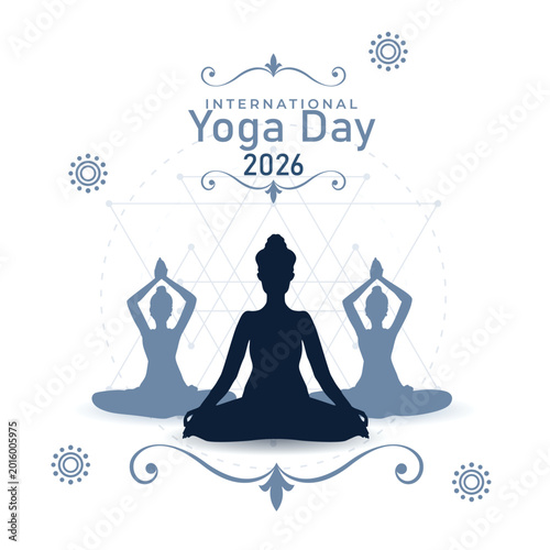 Healthy Lifestyle Yoga Day Promotion Template