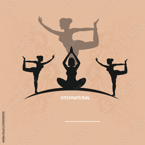 Healthy Lifestyle Yoga Day Promotion Template