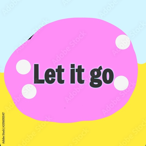 Tablou pe pânză Let it go mental health peace