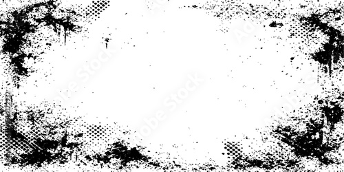 Canvastavla An abstract black grunge background design featuring an ink splash texture with
