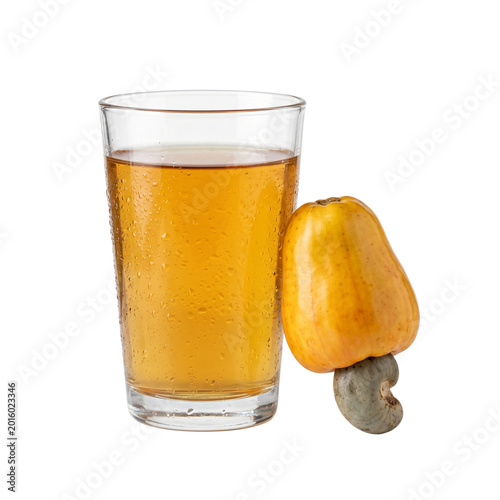 Traditional Brazilian Cajuina clarified cashew apple juice
