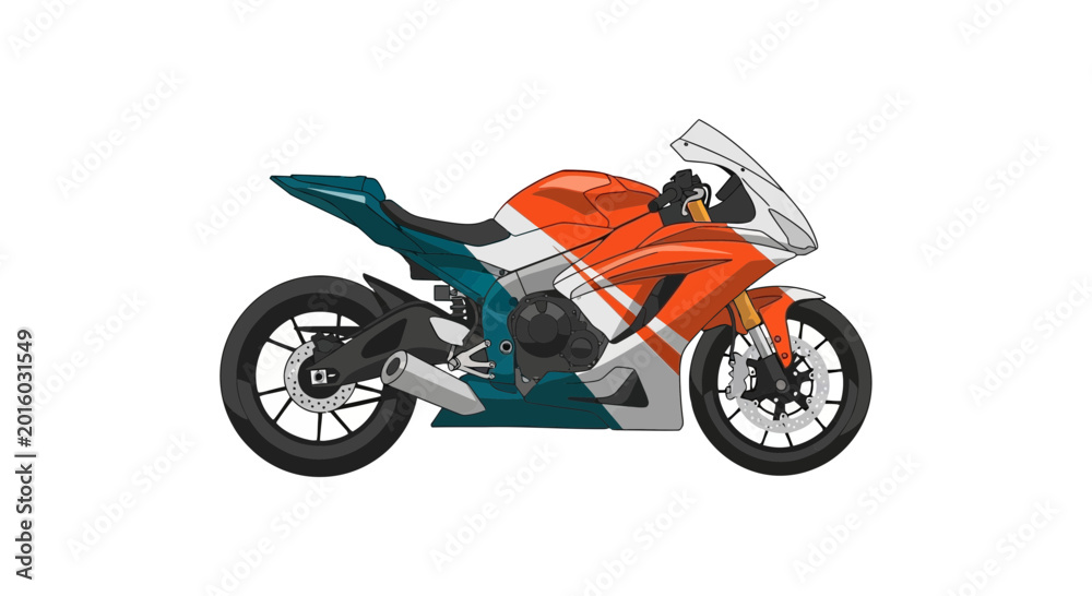 Obraz premium Modern Sport Motorcycle