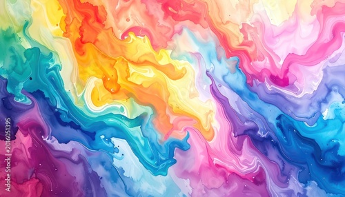 Chromatic fluidity, a vibrant cascade of color.