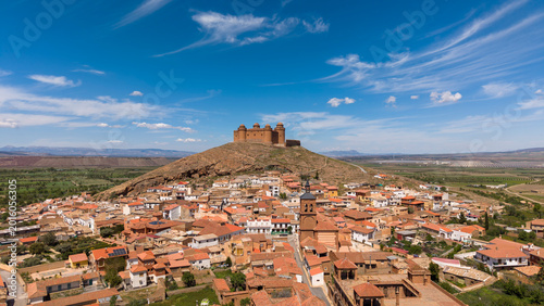 Tableau sur toile Municipio de la Calahorra en la provincia de Granada, España