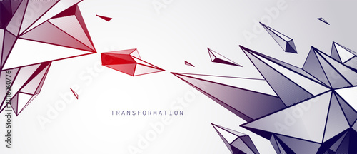 Quadro su tela Transformation driven by tension and contrast