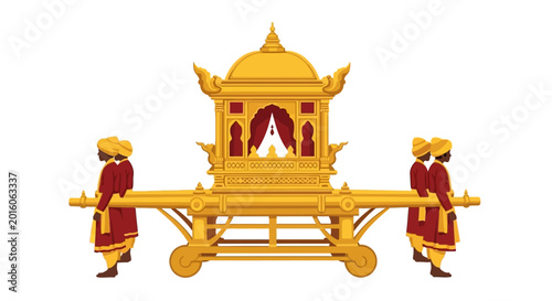 Fotografi Traditional Indian Temple Cart Structure.
