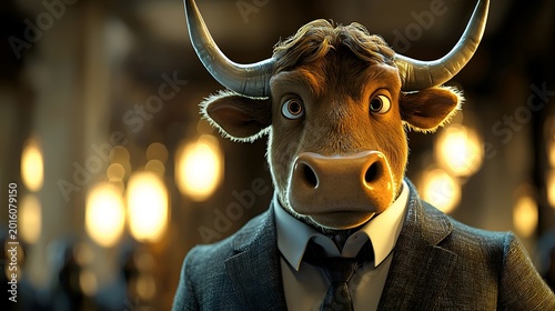 portrait of a bull
