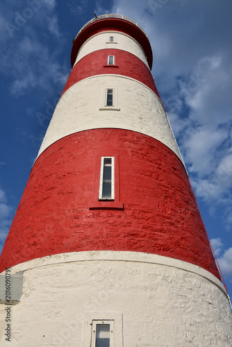 Принти на полотні Towering Red and White Lighthouse in Scotland