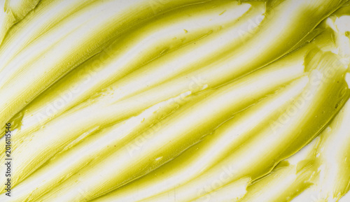 Pistachio cream pattern, dubai green chocolate textured background