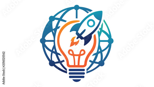 Digital marketing and SEO optimization vector icon for web development projects, minimalist business illustration representing online search strategies and content visibility improvement service.