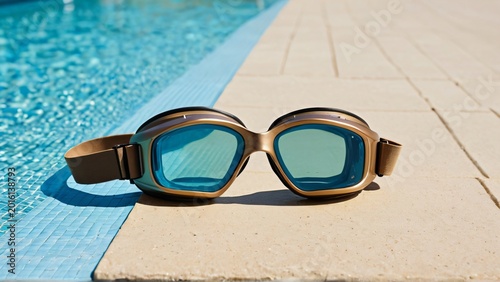 Swimming Goggles by Poolside