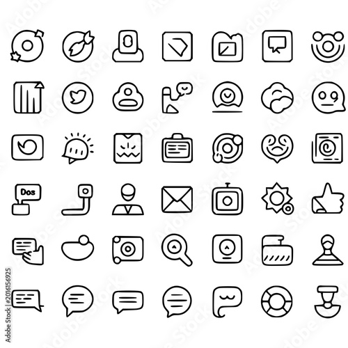 Comprehensive collection of web icons for business and finance featuring vector symbols and buttons for internet mobile and computer design illustration.