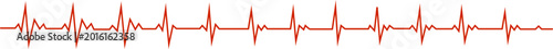 Heart beat icon heartbeat pulse cardiology ECG silhouette outline vector pack, medical healthcare monitor symbols, flat and line style black and red icons isolated on transparent background