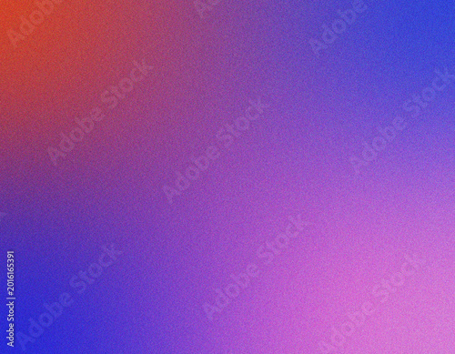 Vibrant Purple and Blue Abstract Gradient Background with Retro Grainy Texture and Soft Light Leak