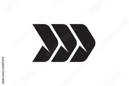 unique modern arrow direction icon black