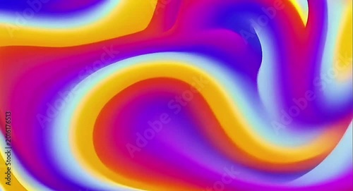 Abstract Liquid Gradient Background with Vibrant Colorful Swirls and Smooth Fluid Motion