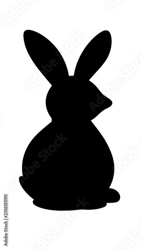 Rabbit Silhouette Vector Bunny Black Symbol