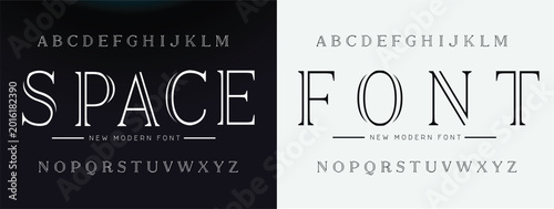 Konstfotografi Luxury modern beauty logo alphabet font