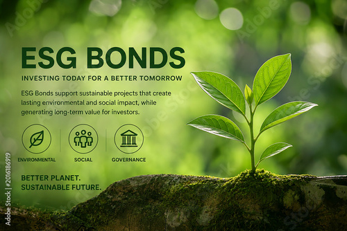 Schilderij op canvas ESG Bonds Investing in a Greener Tomorrow Sustainable Growth Through ESG Bonds G