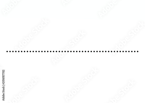 Tableau sur toile Minimal Monochrome Vector  with Horizontal and Vertical Straight Lines, Dotted a