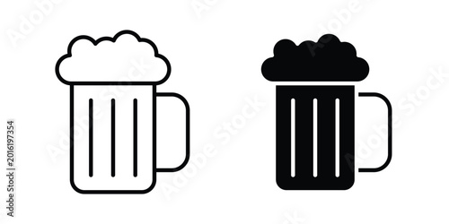 Obraz na płótnie Beer icon vector design concept in black color