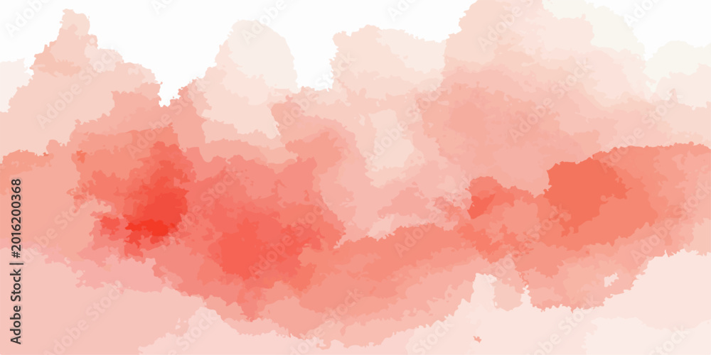 Fototapeta premium Abstract hand drawn pink and red watercolor paint splashes on vintage grunge paper texture create a dirty artistic wallpaper background illustration